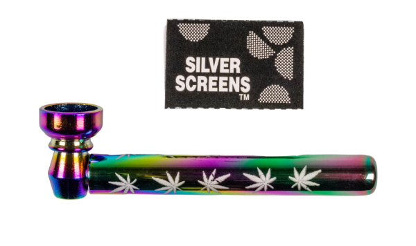 Metallpfeife Rainbow im Set inkl Siebe